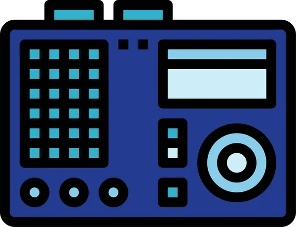 Иконка Радиотехники Категории Электронные Приборы Приборы — стоковый вектор