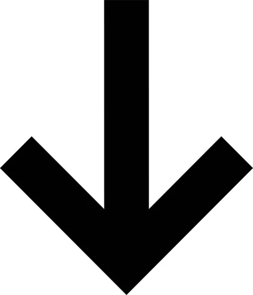 Flecha Cuadrada Icono Sólido Estilo Sólido — Archivo Imágenes Vectoriales