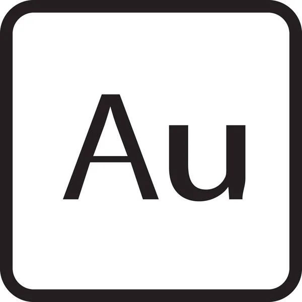 Adobe Uitbreiding Pictogram Grote Lijnen — Stockvector