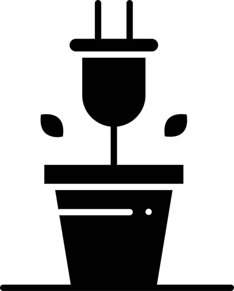 Plant Plug Technology Icon Στην Κατηγορία Εκπαίδευσης Σχολικής Εκπαίδευσης — Διανυσματικό Αρχείο