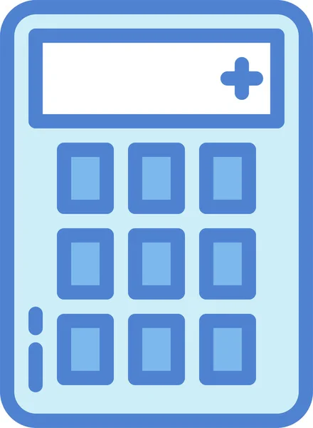 Obliczanie Ikony Matematyki Kalkulatora Stylu Wypełnionym — Wektor stockowy