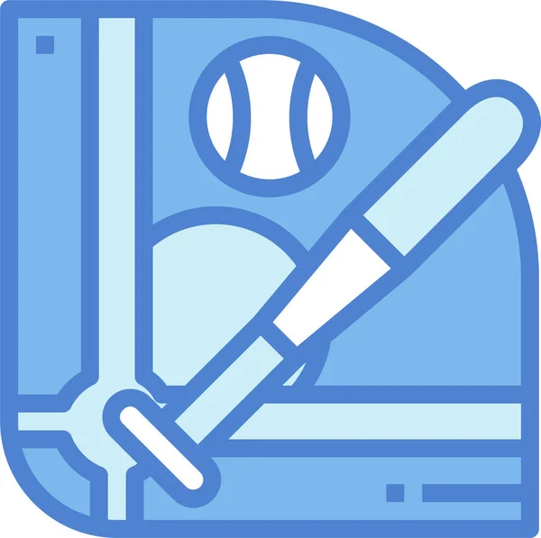 Honkbal Wedstrijden Pictogram Sport Categorie — Stockvector