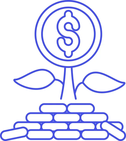 Business Coin Economy Icon Categoría Juegos — Archivo Imágenes Vectoriales