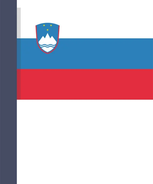 National Icon Flag Flat Style — 스톡 벡터