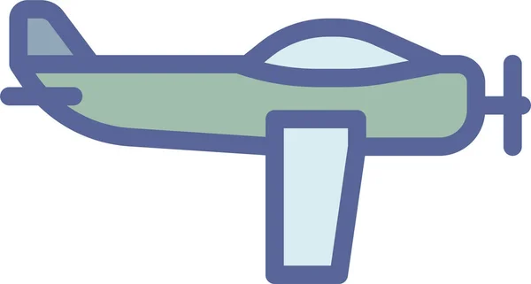 Kampfflugzeug Ikone Der Luftwaffe Ausgefülltem Outline Stil — Stockvektor