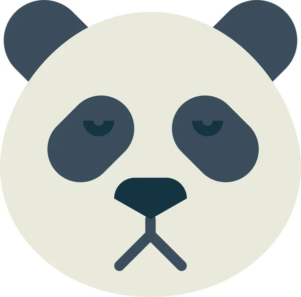 Oso Panda Animal Icono — Vector de stock