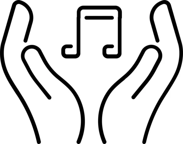 Note Day Hand Icon — 스톡 벡터