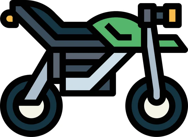 Moto Enduro Moto Icono — Vector de stock