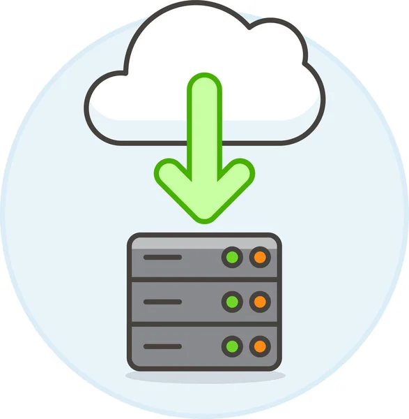 Cloud Computing Icono Descarga — Archivo Imágenes Vectoriales