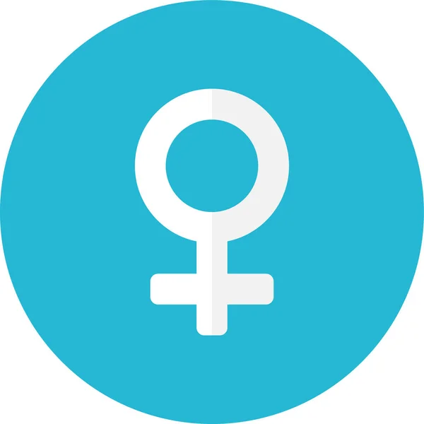 Символ Женщины Плоская Икона Плоском Стиле — стоковый вектор