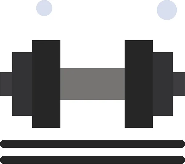Dumbell Cvičení Fitness Ikona Sportovní Kategorii — Stockový vektor