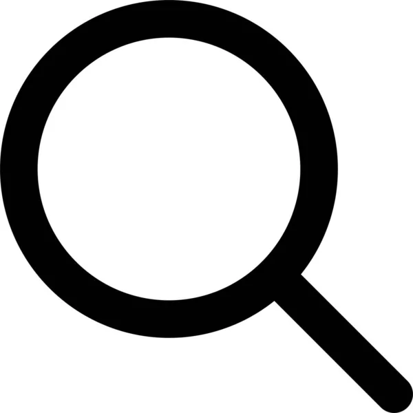 Suche Lupensymbol Zeichensymbol Kategorie Finden — Stockvektor