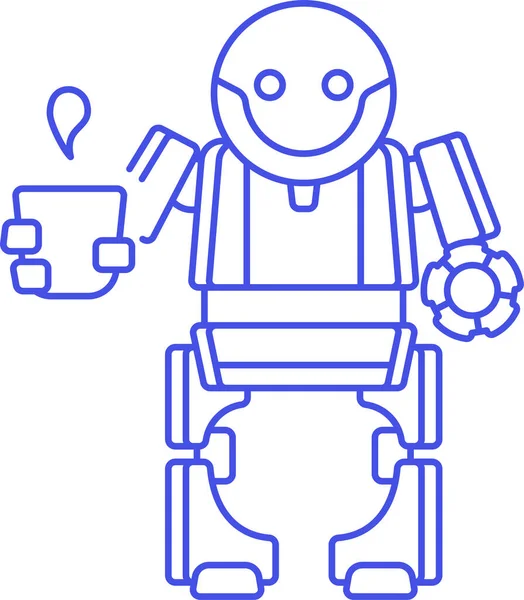 Brewbot Coffee Icon Robots Drones Category — Stock Vector