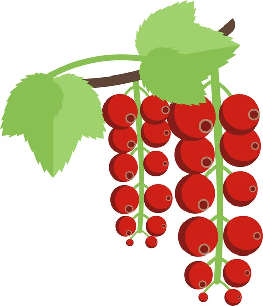 Icone Gruau Fruits Rouges Dans Style Plat — Image vectorielle