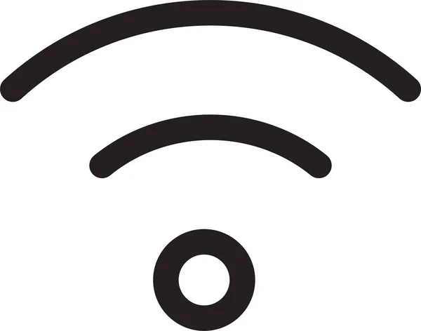 Signal Wifi Kommunikations Symbol Umriss Stil — Stockvektor