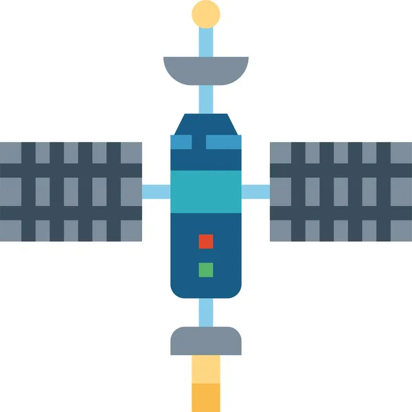 Antenne Communicatie Satelliet Icoon — Stockvector