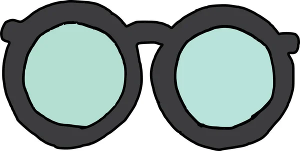 Tillbehör Glasögon Ikon Handritad Stil — Stock vektor