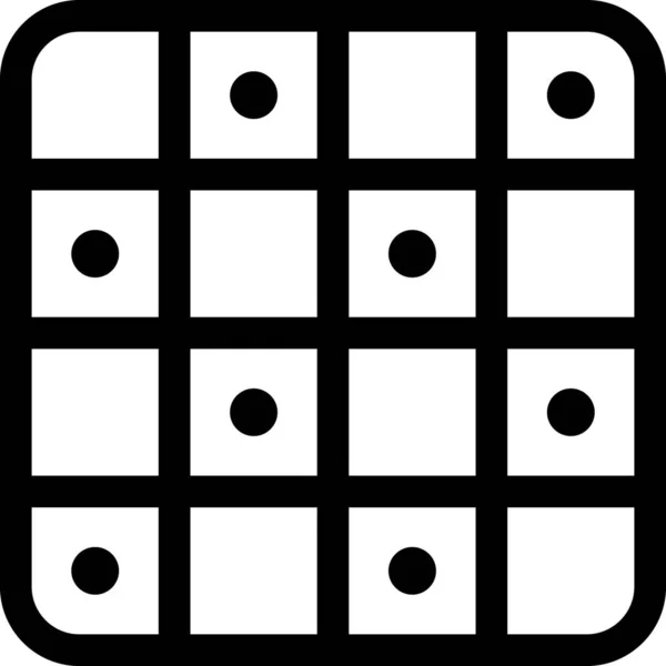 Εικονίδιο Περίγραμμα Επιτραπέζιου Παιχνιδιού Στυλ Περίγραμμα — Διανυσματικό Αρχείο