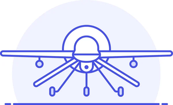 Икона Армии Воздушных Судов Стиле Заполненной Очертания — стоковый вектор