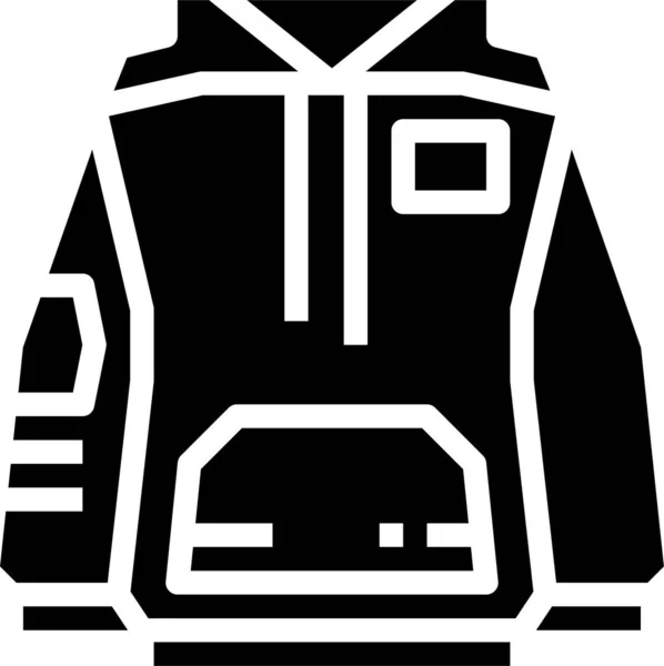 Kleding Mode Kledingstuk Pictogram Massieve Stijl — Stockvector