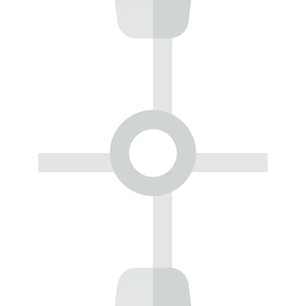 Бортовий Гайковий Ключ Плоский Значок Плоскому Стилі — стоковий вектор