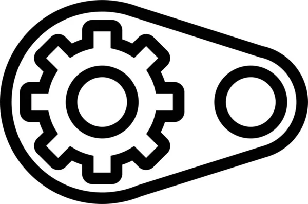 Иконка Автоматического Контура Завода — стоковый вектор
