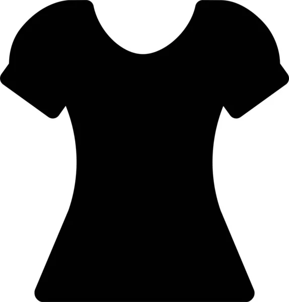 Casual Tops Icono Ropa Estilo Sólido — Vector de stock