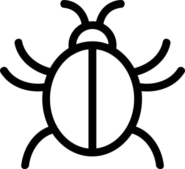 医療カテゴリのカブトムシの虫のドアアイコン — ストックベクタ