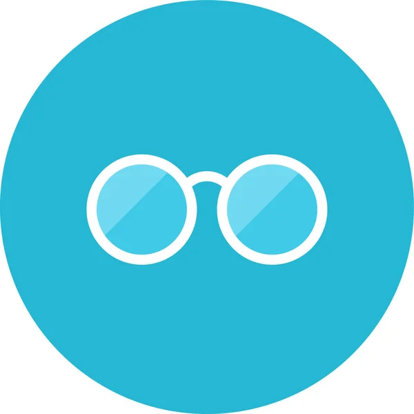 Eyeglasses Flat Clothes Accessory Icon Flat Style — Stock Vector