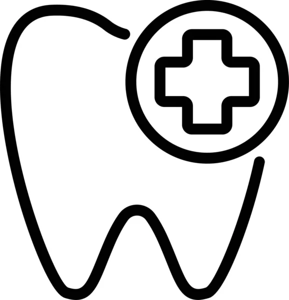 Dent Dentiste Icône — Image vectorielle