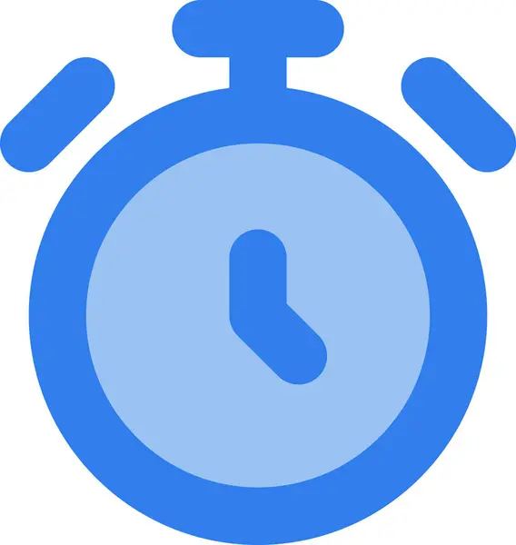 Alarm Clock Interface Icon Filled Outline Style — Stock Vector