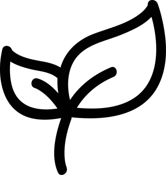 Иконка Растения Стиле Наброска — стоковый вектор