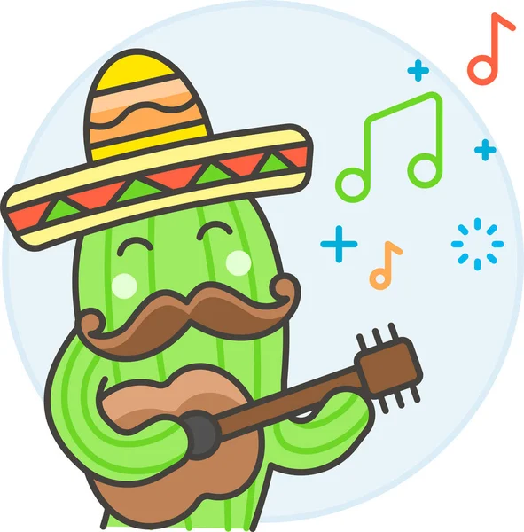 Icono Entretenimiento Celebración Cactus Categoría Otros Días Festivos — Vector de stock