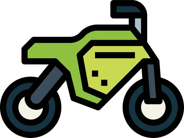 Electric Motobike Motorcycle Icon — Stock Vector