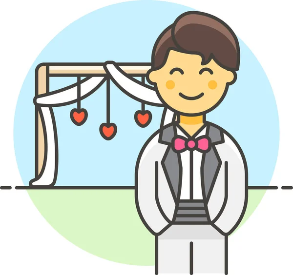 Ícone Dia Celebração Casamento Categoria Amor Romance —  Vetores de Stock