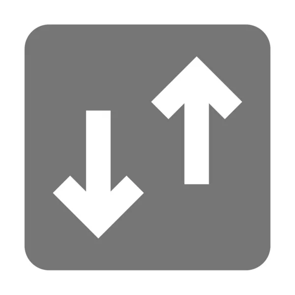 Flechas Transferencia Datos Icono Estilo Sólido — Vector de stock
