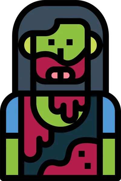 Monster Ikone Digitales Symbol — Stockvektor