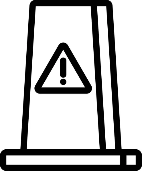 Precaución Caída Icono Del Piso — Vector de stock