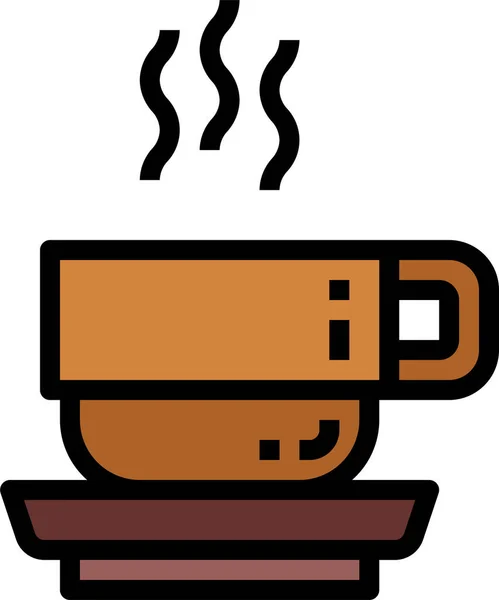 Café Kaffee Getränk Ikone — Stockvektor