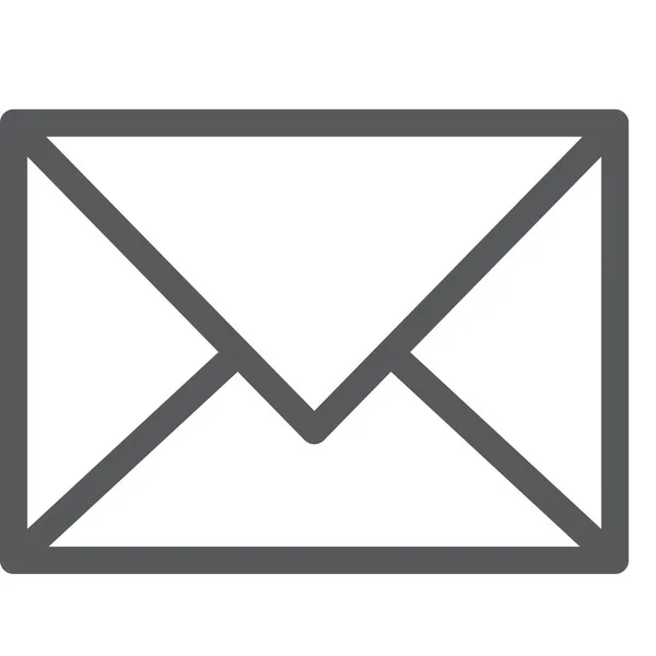 Email Enveloppe Lettre Icône Dans Style Contour — Image vectorielle