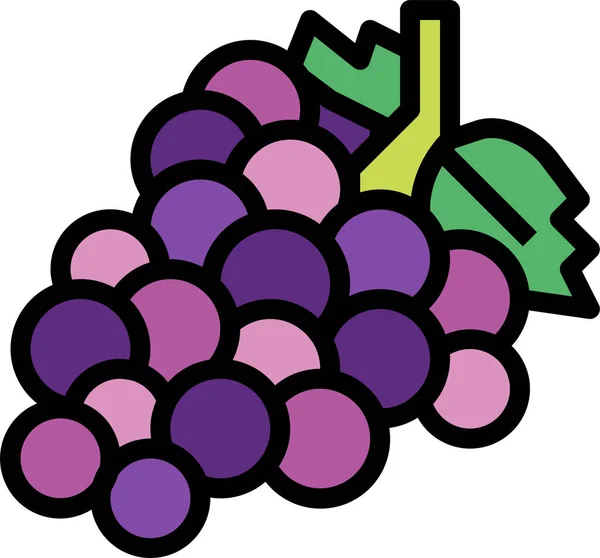 浆果食品新鲜图标 — 图库矢量图片