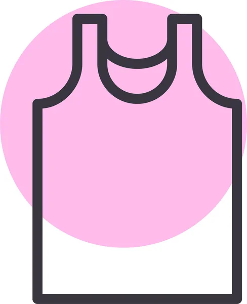 Vestido Ropa Icono Verano Categoría Recreación Hobby — Vector de stock