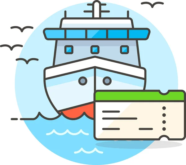Ferry Fluvial Icône Maritime Dans Catégorie Véhicules Modes Transport — Image vectorielle