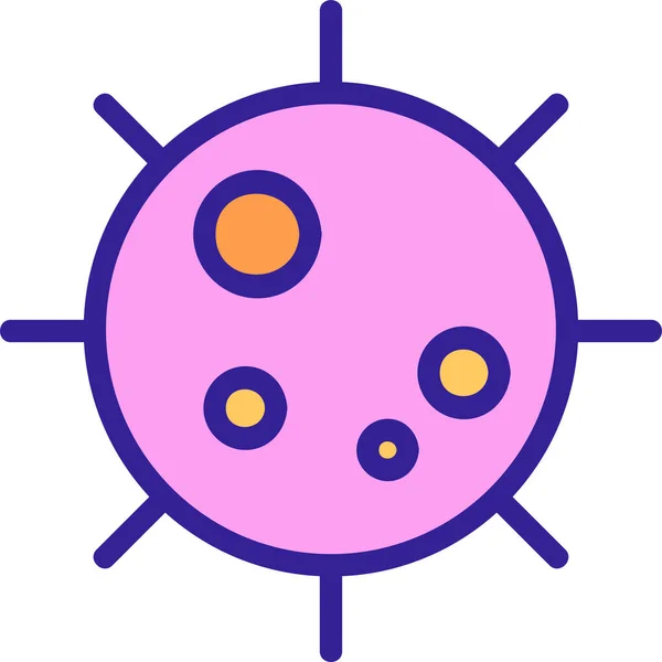 Kontury Coronavirus Chřipka Ikona Nemocnicích Kategorie Zdravotní Péče — Stockový vektor