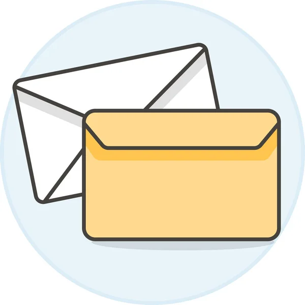 Fechar Ícone Carta Mail Categoria Infrastructure — Vetor de Stock