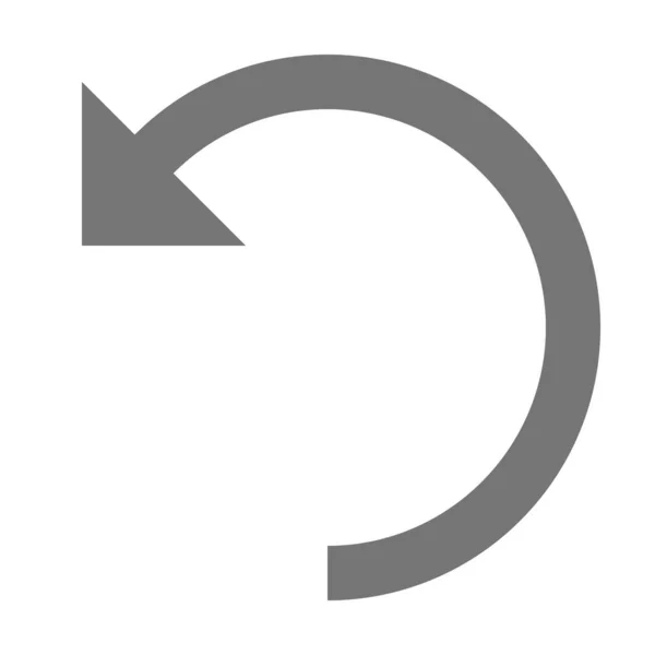 Arrrow Refresh Reload Icon Solidem Stil — Stockvektor