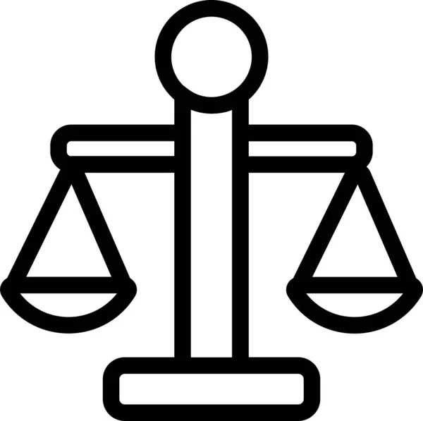 Gavel Legal Justice Law Icon — Stockový vektor