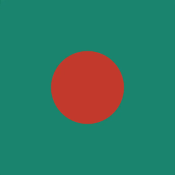 Ícone Bandeira País Bangladesh Estilo Plano —  Vetores de Stock