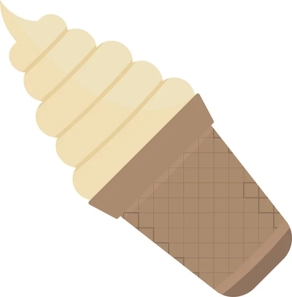 Bonbónová Ikona Zmrzliny Plochém Stylu — Stockový vektor