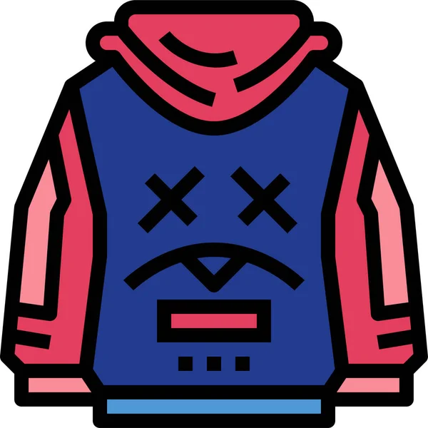 Clothing Fashion Hoodie Icon — Stock Vector